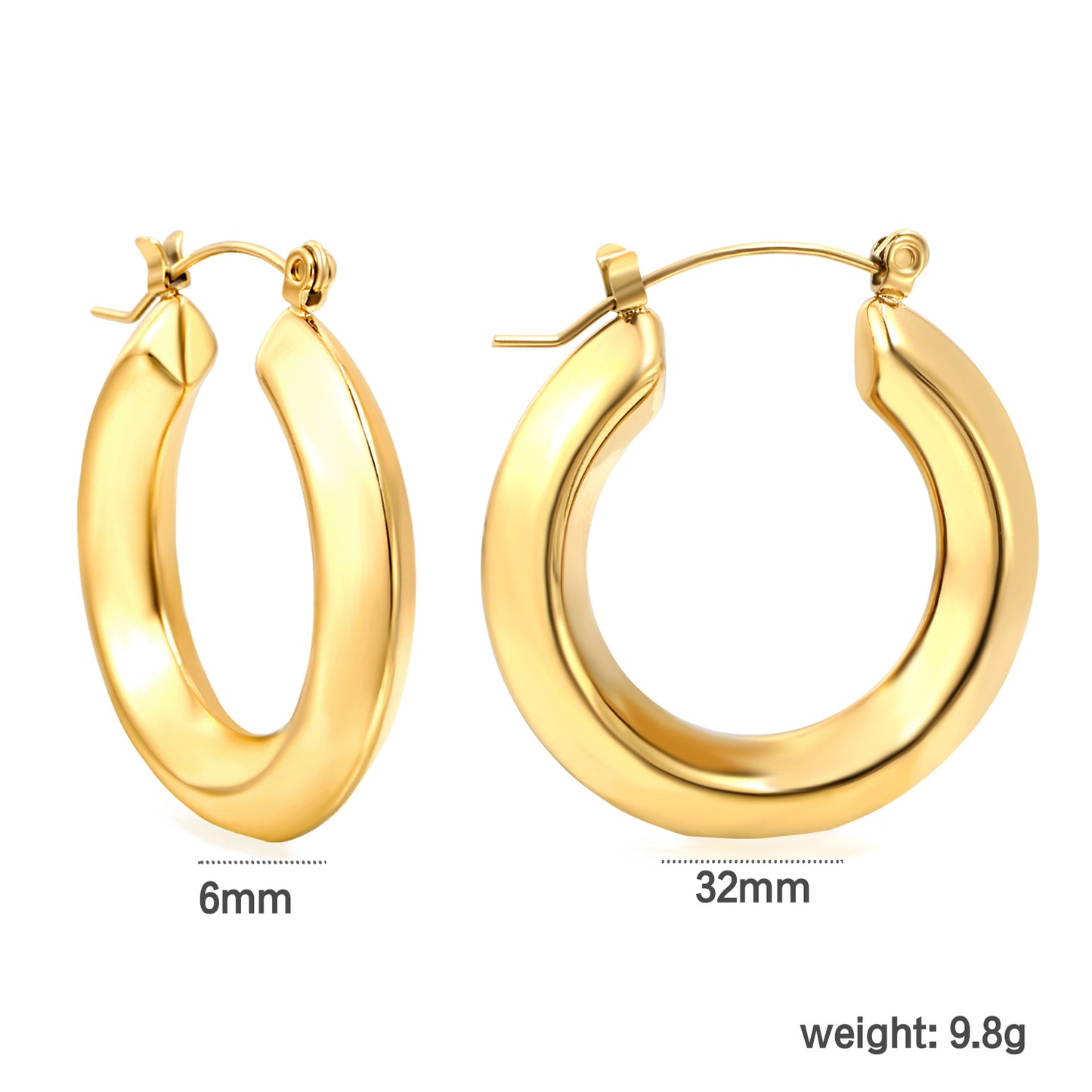 Gold-Plated Stainless Steel Pendant