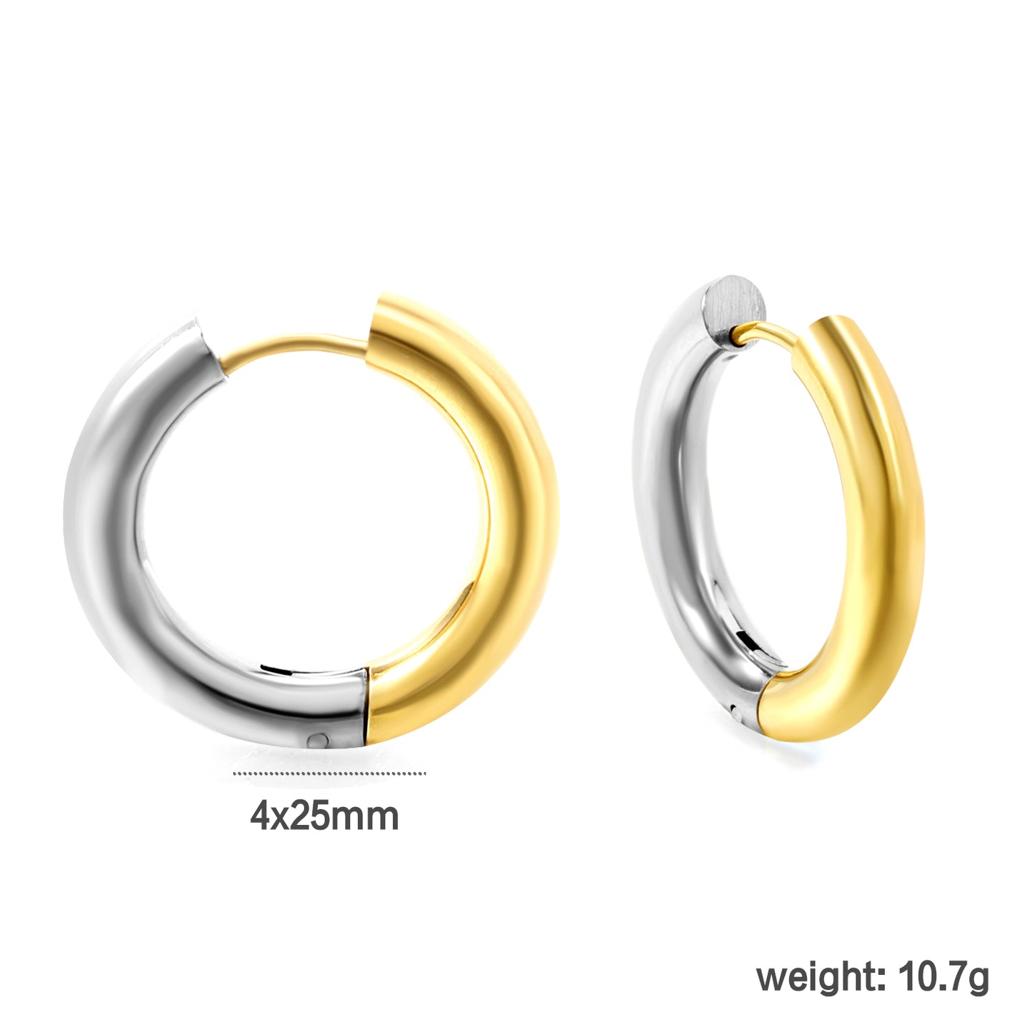Gold-Plated Stainless Steel Statement Pendant