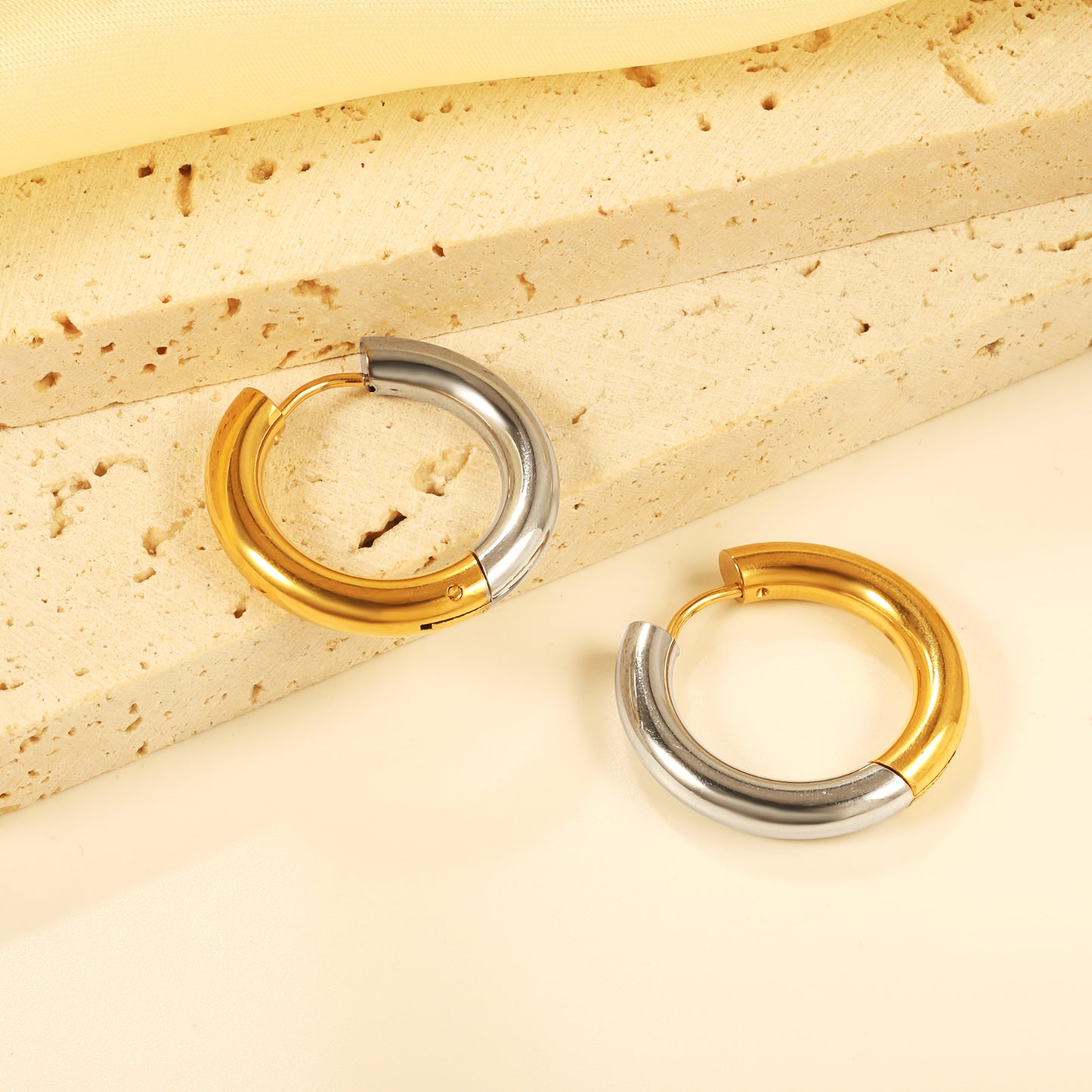 Gold-Plated Stainless Steel Statement Pendant