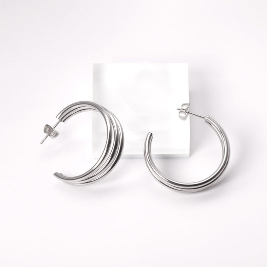 Silver-Plated Stainless Steel Pendant